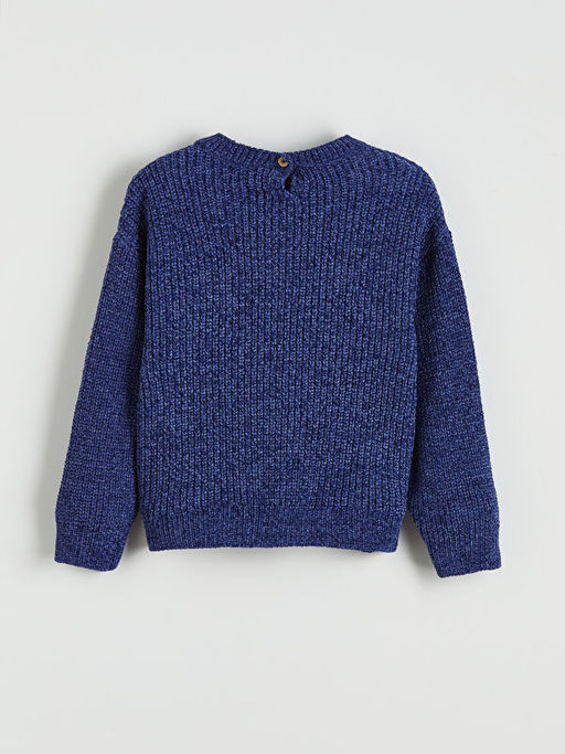 Kalp Nak??l? K?z ?ocuk Triko Kazak