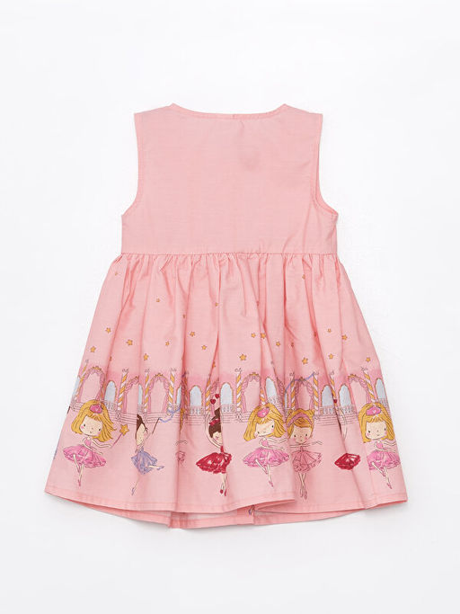 Bisiklet Yaka Kolsuz K?z Bebek Elbise