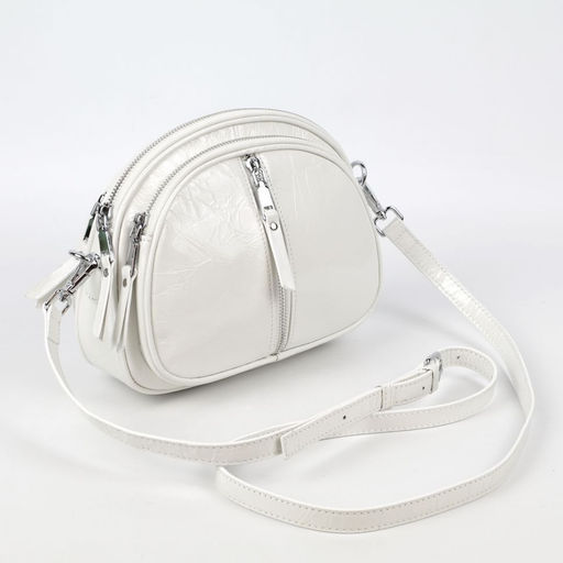 Женская кожаная овальная сумка кросс-боди 0103-3 - Cidirro фото 2