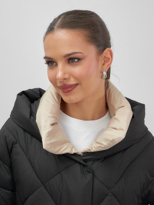 Куртка зимняя HaiLuoZi женская черная утеплитель 200 г/м² - Mtforce фото 11