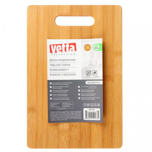 Доска разделочная VETTA Гринвуд бамбук, 30*20*0,9см, арт. 851-123