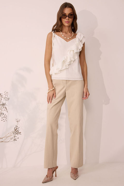 Топ LYUSHe 4105 молоко  фото 3