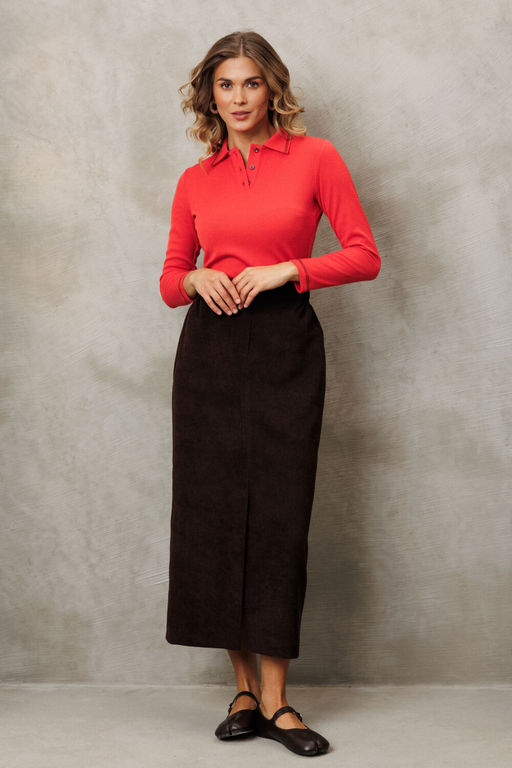 Костюм Gizart 5425 шоколадный, морковный