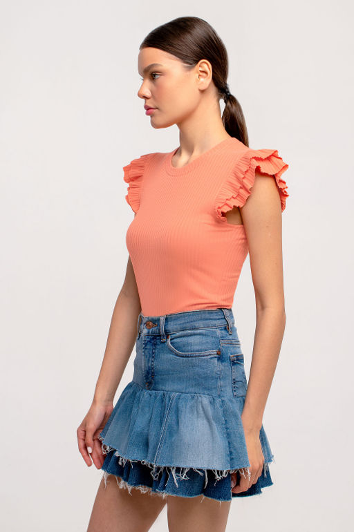 Арт. 3401/5 Футболка женская 42-50 (5 шт) Цвет:лососевый - Калинка фото 4