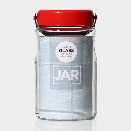 Банка для сыпучих продуктов Macro, 1.7 л, с пластиковой крышкой и ручкой, стекло