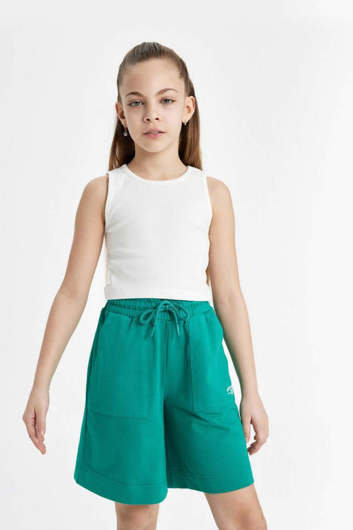 Шорты с принтом для девочек - Defacto фото 3