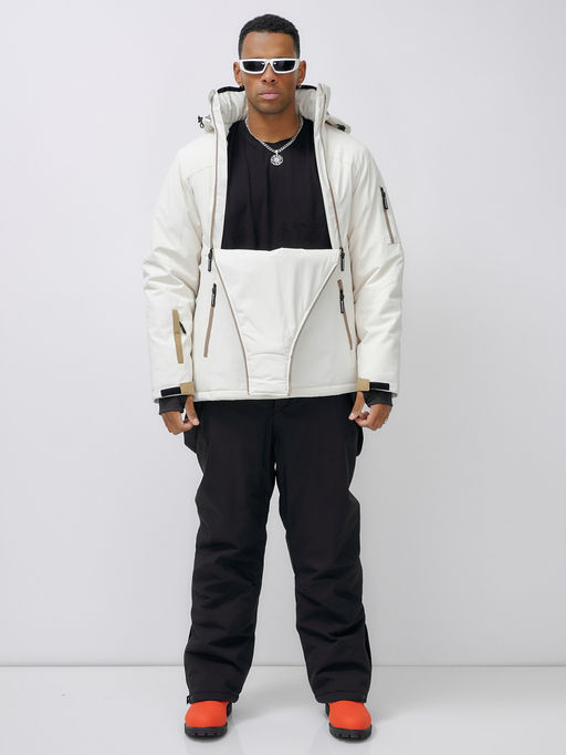 Горнолыжный костюм Leifensh 389Bl мужской анорак зимний белый  фото 11