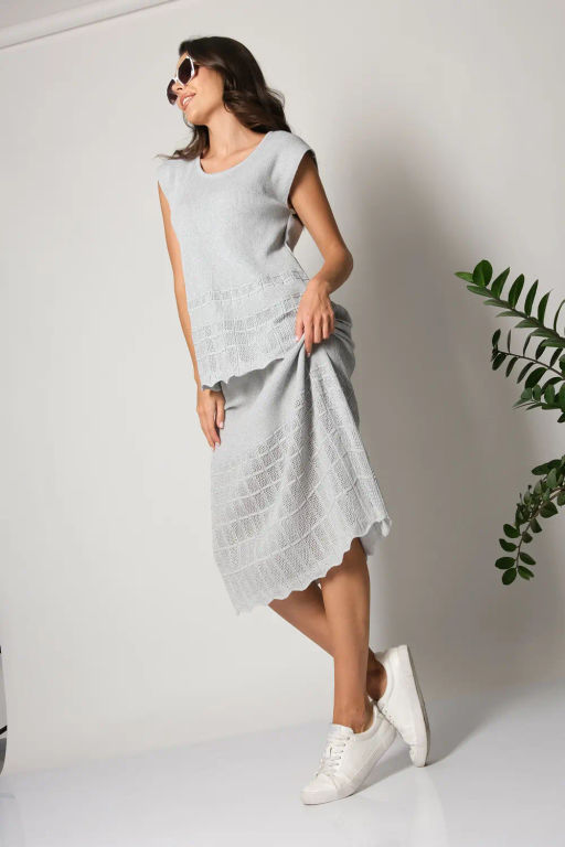 ЗЛАТА Юбка И 019/св.серый