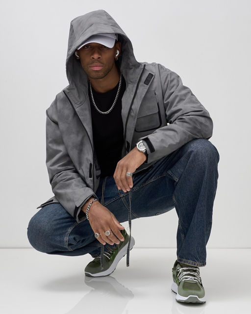 Куртка спортивная мужская весна осень серого цвета 25473Sr - Mtforce фото 8