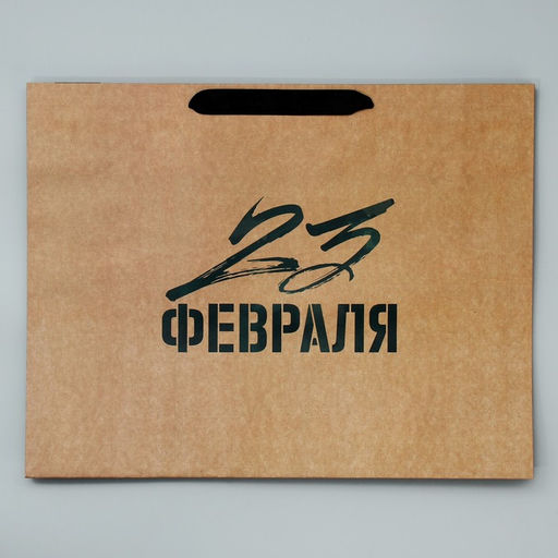 Пакет крафтовый горизонтальный Защитник N1, L 40 х 31 х 11.5 см - Дарите счастье фото 7