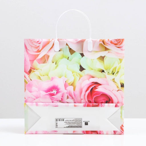 Цена за 10 шт. Пакет Цветы для любимой, мягкий пластик, 30?30 см, 100 мкм