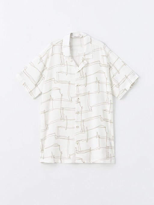 Desenli K?sa Kollu Erkek ?ocuk G?mlek