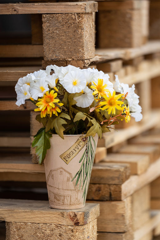 Заготовка для декорирования Love2art MG-039 кашпо оцинкованный металл 11 х 5 х 13.5 см СК/Распродажа фото 3