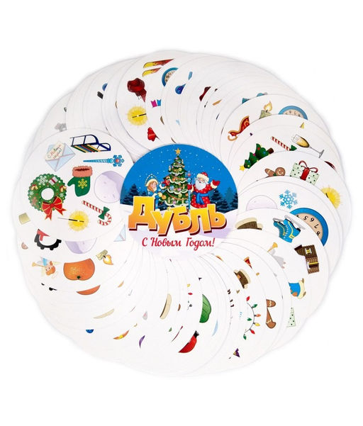 Игра настольная "Дубль С Новым годом!", с карточками