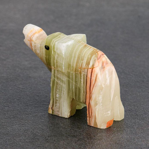 Цена за 10 шт. Фигурка «Слон», 5 см, оникс