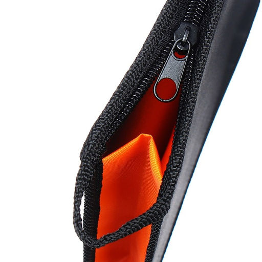 Папка пластиковая А5, 240 х 190 х 40 мм, молния сверху, Calligrata, Офис, оранжевая  фото 5