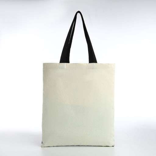 Сумка текстильная шопер без застёжки, 35×0.5×40 см, бежевый