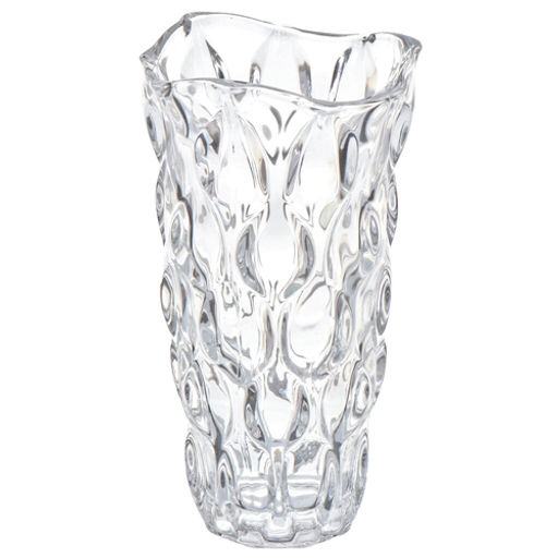 Ваза стекло, настольная, 25х12 см, Y6-6359, прозрачная (426359)