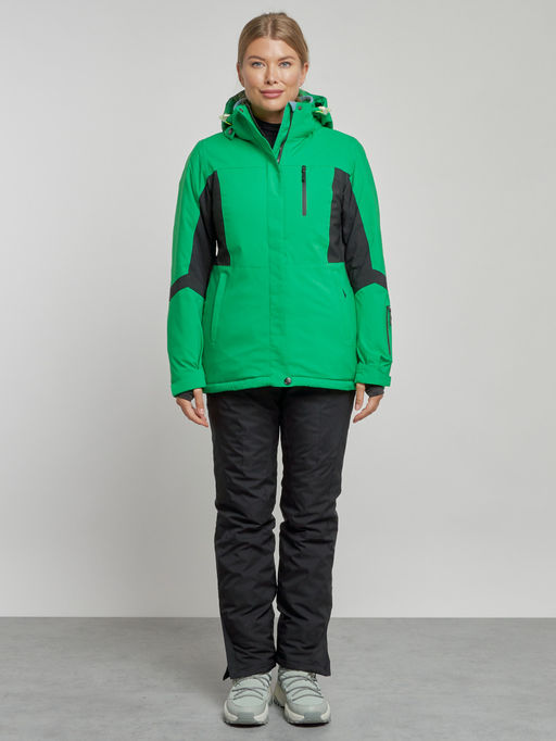 Горнолыжный костюм женский зимний зеленого цвета 03105Z - Chunmai фото 2