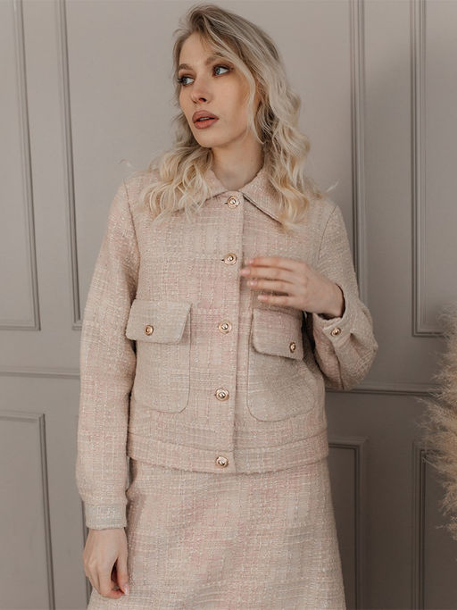 жакет ШЕРСТЬ с ХЛОПКОМ - Волтри фото 3