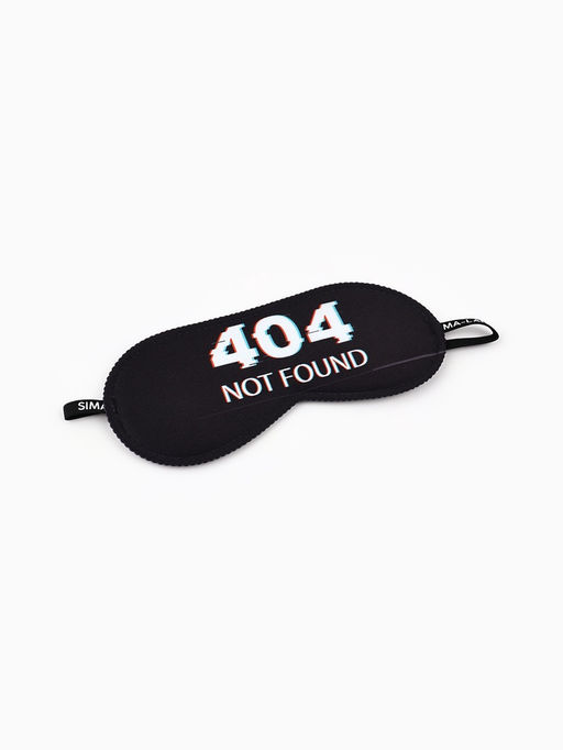 Цена за 2 шт. Маска для сна Not found, 19.3×9.5 см, чёрная
