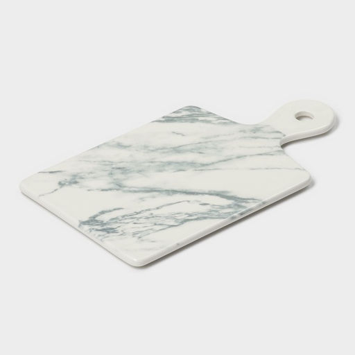 Блюдо Magistro Real Marble, 25×14 см, фарфор, белое
