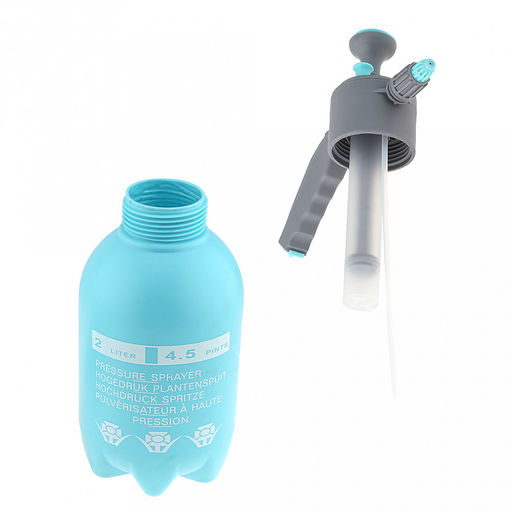 Опрыскиватель-распылитель садовый, помповый 2л, д12,5см h33,5см, с клапаном, с мерной шкалой, д/горла 5,3см, пластик, упак. п/эт (Китай)