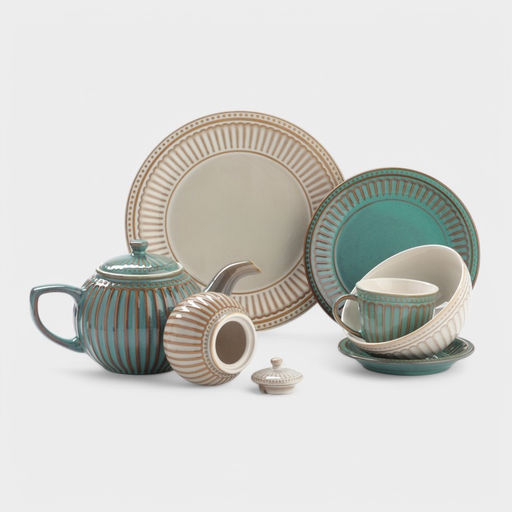 Сахарница Доляна Винтаж, 350 мл, керамика, бежевая  фото 6