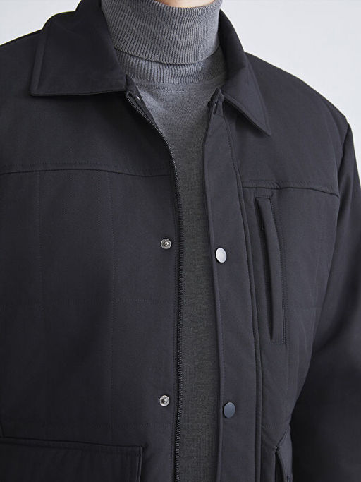 Regular Fit Uzun Kollu Erkek G?mlek Ceket