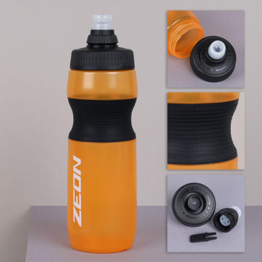 Бутылка для воды велосипедная ZEON WB225 гоночная, антискольз, NEW кэмэлбак, пищевой hi-quality PP, 750ML цвет orange/уп100 - Галеонтрейд фото 7
