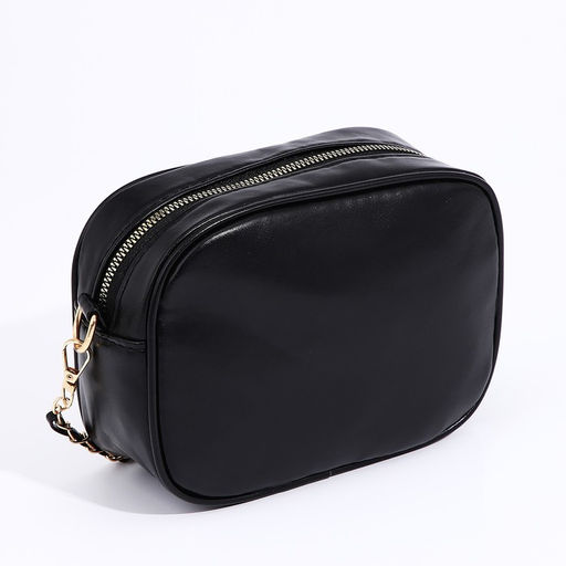 Сумка кросс-боди на молнии, цвет чёрный - Simaland фото 4