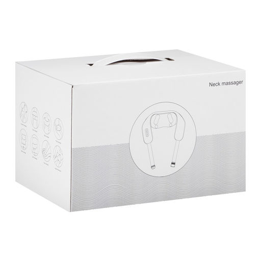 Массажёр для спины и шеи LEM-29, наплечный, ИК подогрев, серый