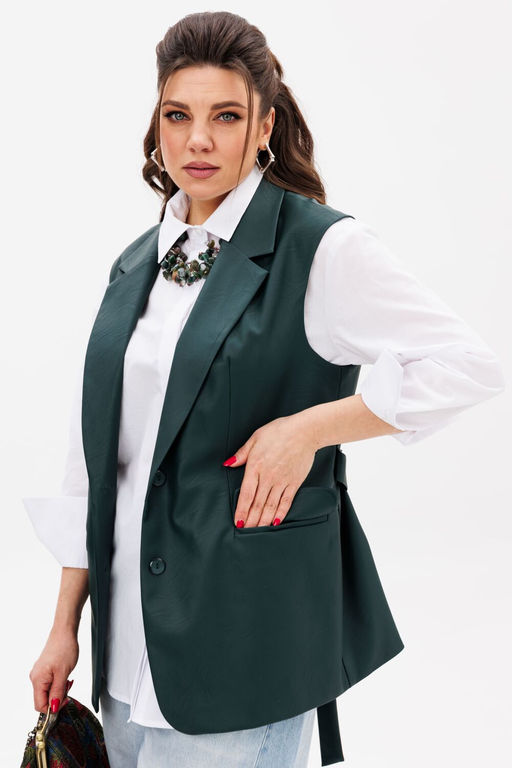 Жилет ANELLI 1502.1 яшмово-зеленый