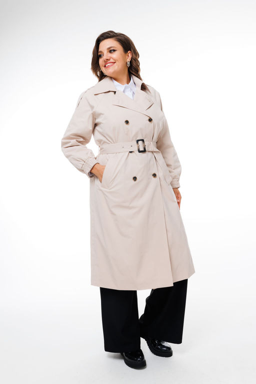 Плащ ANELLI 1419 кофе со льдом  фото 5