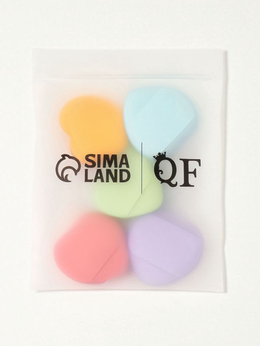 Спонжи для макияжа «Сердечки», 5 шт., МИКС