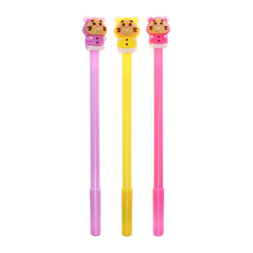 Цена за 12 шт. Ручка-прикол Calligrata «Зверушки», синий стержень, гелевая, МИКС