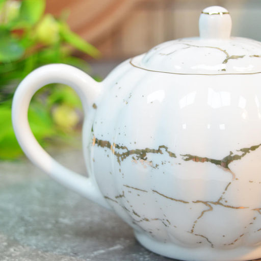 Сахарница 350 мл Lavenir "Золотой мрамор" 176-350 фарфор арт. 00111874