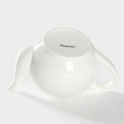 Заварочный чайник Magistro «Бланш», 500 мл, фарфор, белый