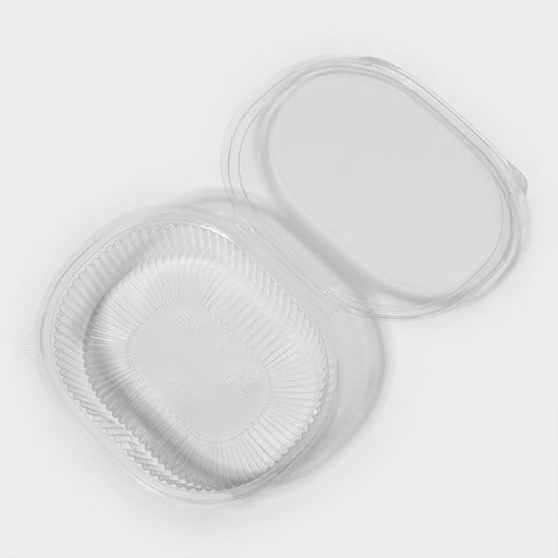 Цена за 420 шт. Контейнер одноразовый с неразъёмной крышкой, РКС, 750 мл, пластик, 17.6×14.7×6.4 см, прозрачный