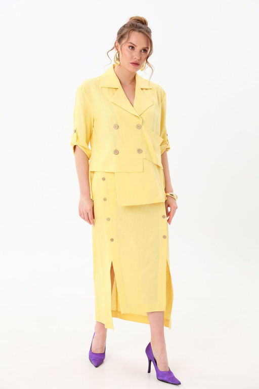 Костюм NIKVA н972-3 лимонный фото 7