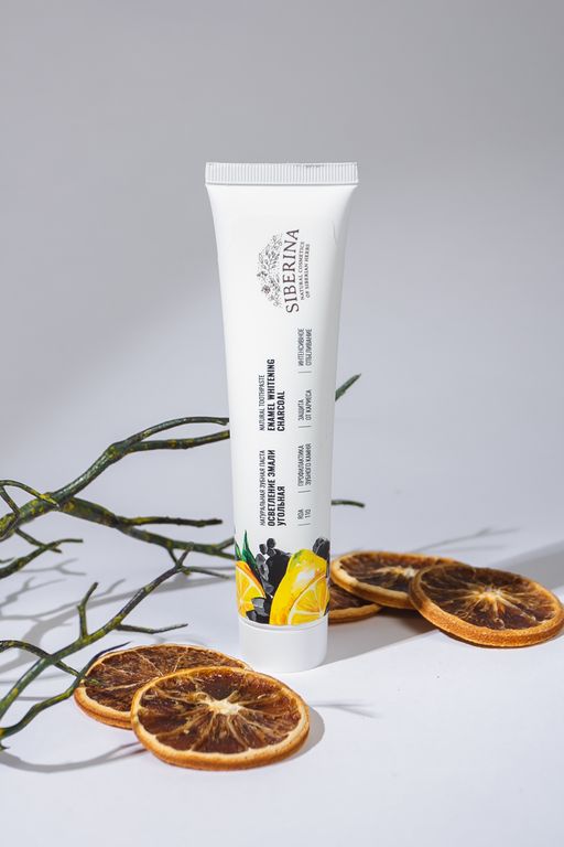 Зубная паста Осветление эмали Угольная