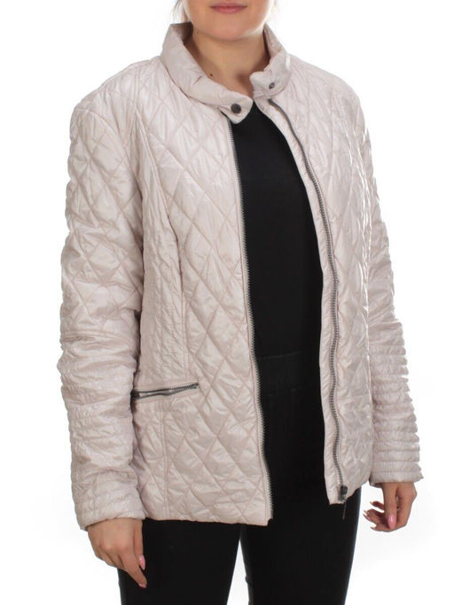 B-11 BEIGE Куртка демисезонная женская NO NAME (50 гр. синтепон) - Фабричный китай фото 6