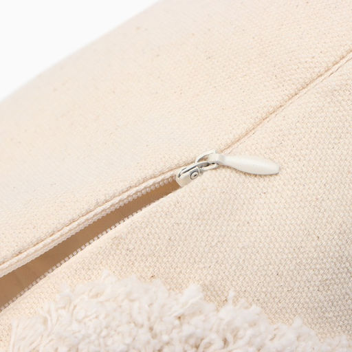 Наволочка декоративная Этель Бохо, 45х45 см, цвет молочный, 100% хлопок  фото 4