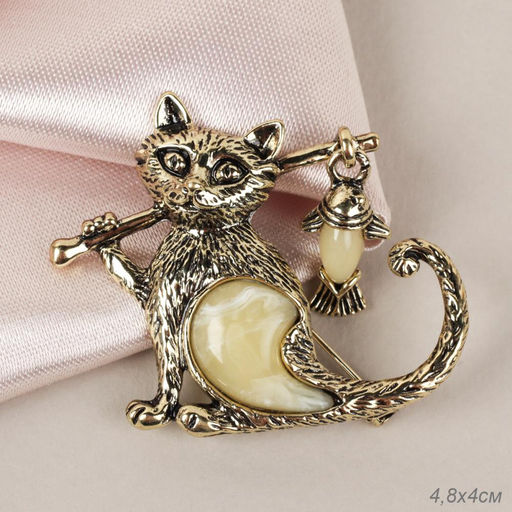 Брошь Кошка / 5402 /уп 12/