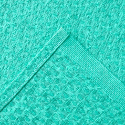 Простыня вафельная для бани Экономь и Я 150х180 см, цвет бирюзовый 100% хл, 200 гр/м2  фото 3