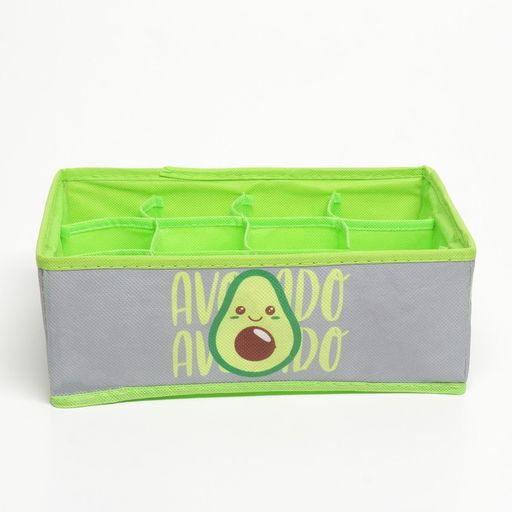 Кофр для белья 12 ячеек "Avocado", 27 х 20 х 10 см