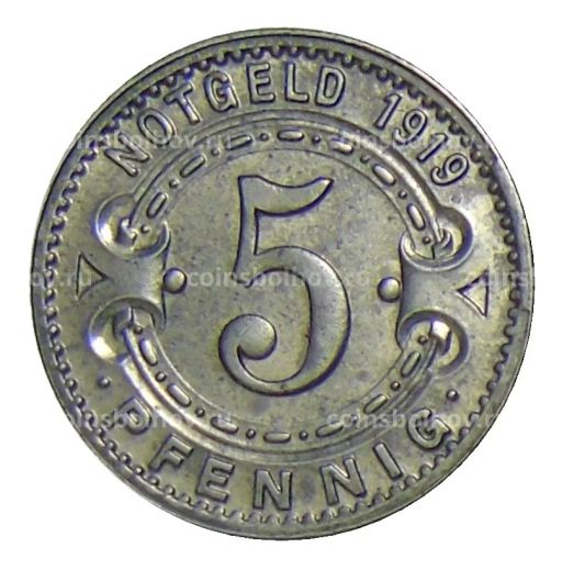 5 пфеннигов 1919 года Германия  Нотгельд Виттен