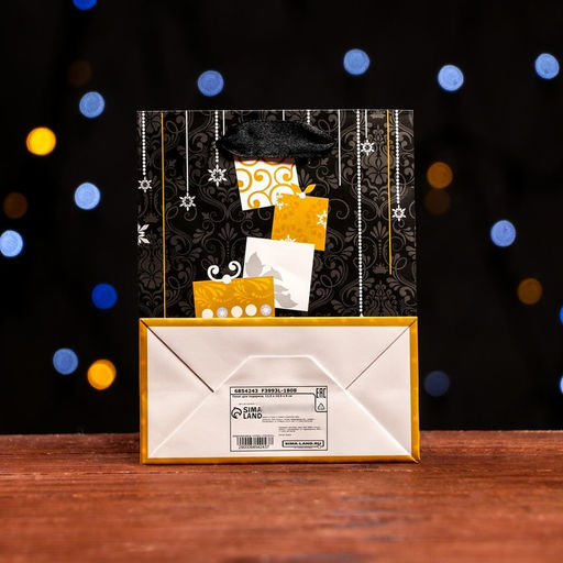 Цена за 12 шт. Пакет ламинированный Зимние подарки 11,5 х 14,5 х 6 см - Simaland фото 3