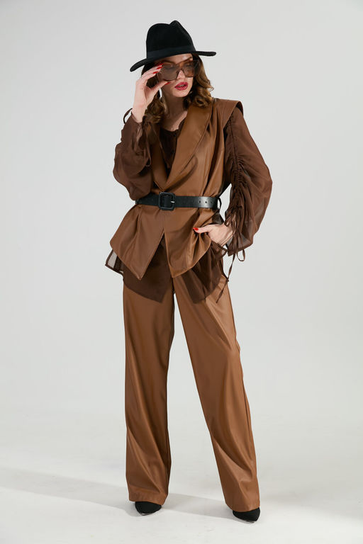 Костюм NIKVA н1031-2 шоколад  фото 2