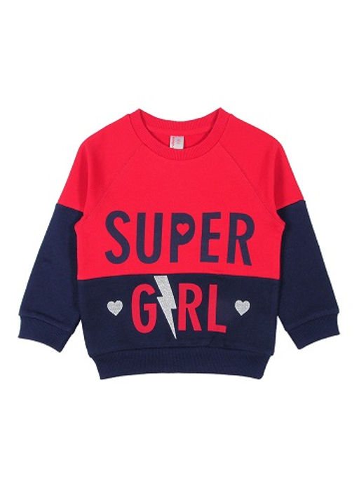 CRB wear/CWK 62262 Джемпер для девочки, красный/Ex.Cherubino  фото 3